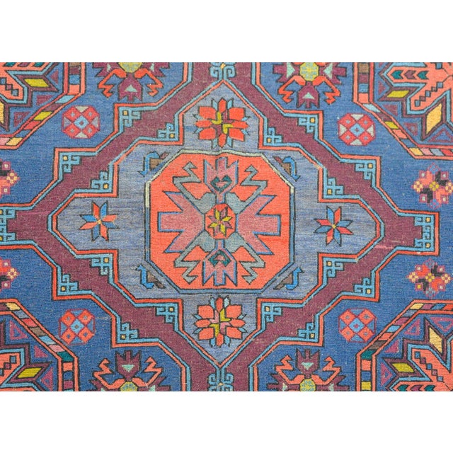 Vintage Mid Century Soumak Rug For Sale - Image 4 of 10