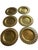 American Brass Pineapple Charger Plates - Set of 6 For Sale - Image 3 of 6