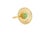 Yellow Round Emerald 14k Gold Ring Size 6.75 (All Sizes Available) For Sale - Image 8 of 11