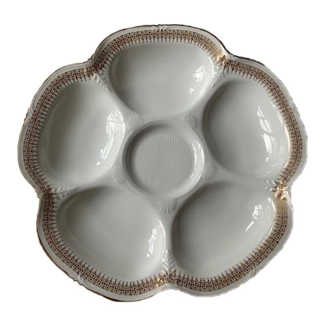 Antique Cauldon England Oyster Plate For Sale