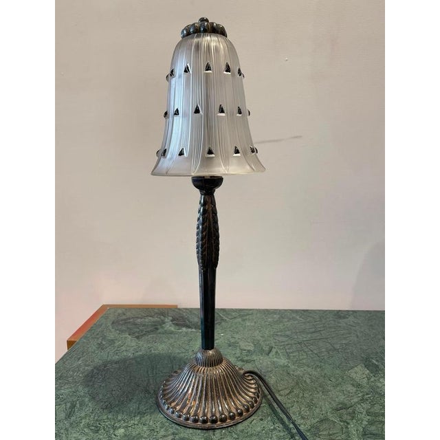 Table Lamps by René Lalique and the Wingen-Sur-Moder Glassworks, 1929, Set of 2 For Sale - Image 14 of 16