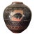 Navajo Etta Halona Sgraffito Pottery Seed Pot - Heartline Bear - 6" Signed For Sale