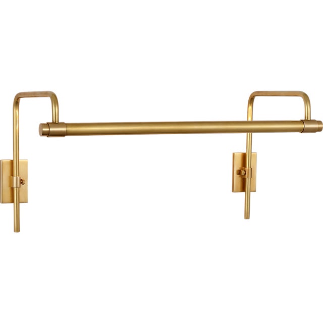 Thomas O'Brien for Visual Comfort Signature Kidd 18" Frame Mount Picture Light in Hand-Rubbed Antique Brass For Sale In Houston - Image 6 of 14