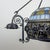 Art Nouveau Revival Wrought Iron Chandelier with Floral Stained Glass, Italy, 1950s For Sale - Image 9 of 18