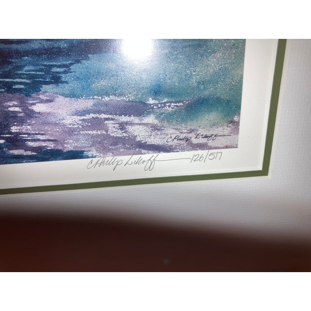 Beautifully custom framed double matted C. Phillip Wikoff limited edition print of Dickinson Mansion in Delaware. John...