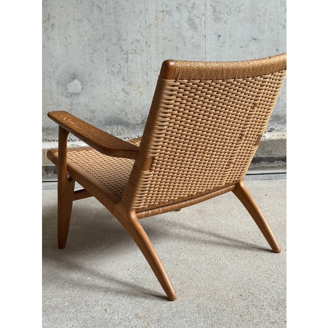 Mid-Century Modern Vintage CH25 Armchair by Hans J Wegner for Carl Hansen & Son, 1950s For Sale - Image 3 of 9