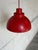 Red Red Acrylic Dome Pendant Light With Inner Diffuser Mid-Century Modern 1970s For Sale - Image 8 of 8
