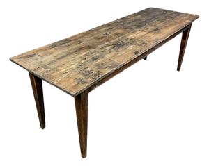 French Rustic Oak Farmhouse Dining Table