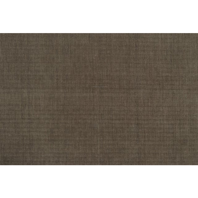 Contemporary Rug & Kilim’s Modern Textural Solid Rug in Brown Tones For Sale - Image 3 of 7