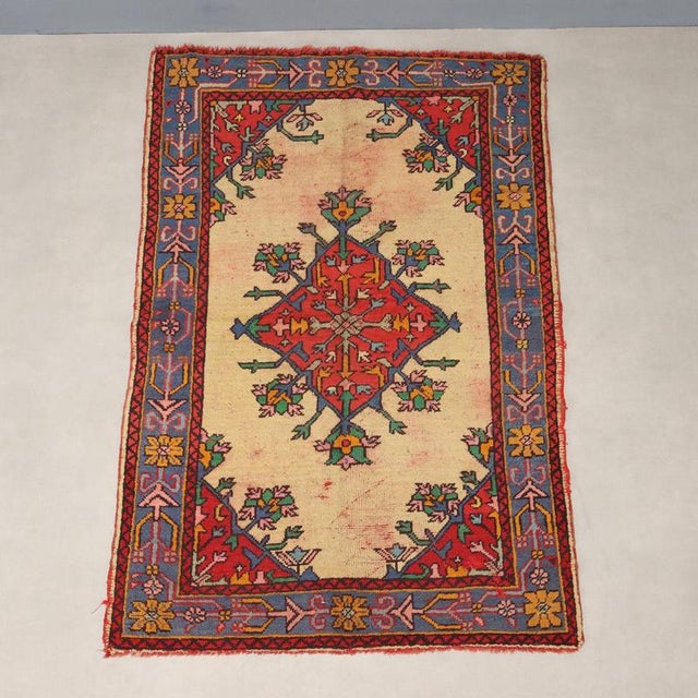 Vintage Turkish Kars Rug For Sale - Image 3 of 9