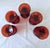 Set of 5 Viking Glass Amberina, Low footed Georgian Goblets. Stunning Color to add beautiful color to any Table or...