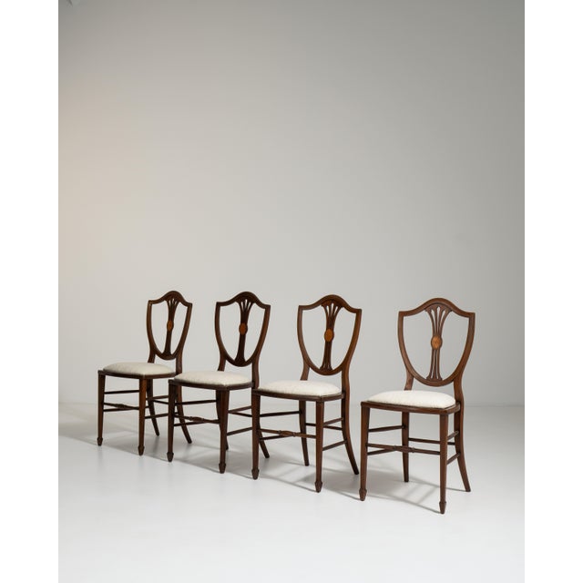 Set of Four Hepplewhite Dining Chairs, Antique, United Kingdom, 19th Century For Sale - Image 4 of 12