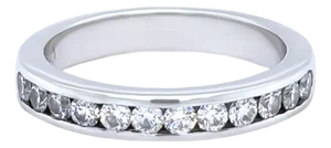 18ct White Gold Diamond Wedding Band 0.60ct
