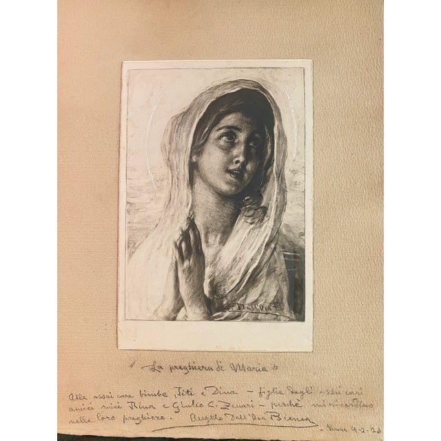 Angelo Dall'Oca Bianca, Mary's Prayer, Photographic Print with White Lead For Sale - Image 3 of 3