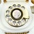 Victorian Vintage 1980s White & Gold Victorian Style Rotary Dial Telephone, Made in Japan For Sale - Image 3 of 9