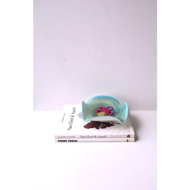 Glass Italian Murano Art Glass Bowl For Sale - Image 7 of 11