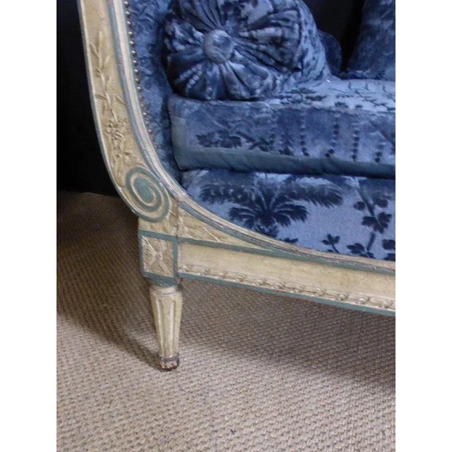 Directoire Bench in Lacquered Wood For Sale - Image 3 of 10