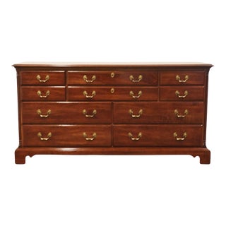 National / Mt. Airy Solid Cherry Traditional Style 67" Double Dresser 1092-237 For Sale