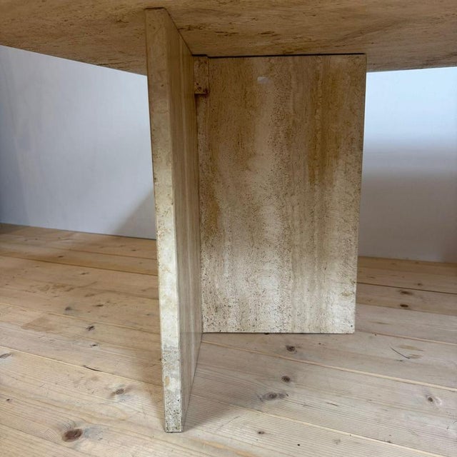 Vintage Travertine Coffee Table, 1970s For Sale - Image 4 of 8