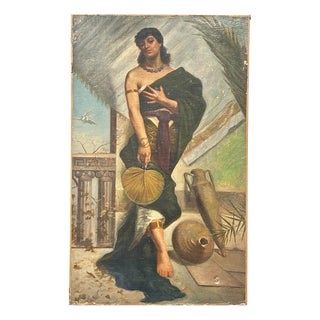 Art Nouveau Figure of Woman, Painting For Sale