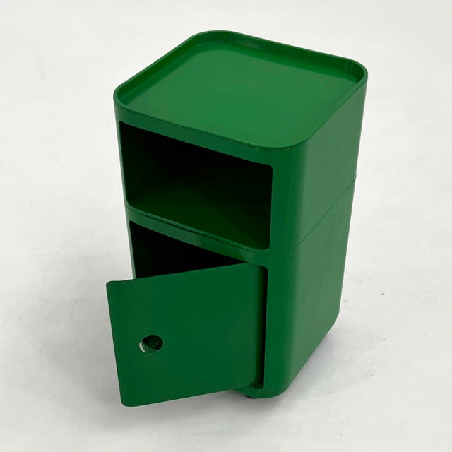 1970s Green Componibili Storage Unit by Anna Castelli for Kartell, 1970s For Sale - Image 5 of 9