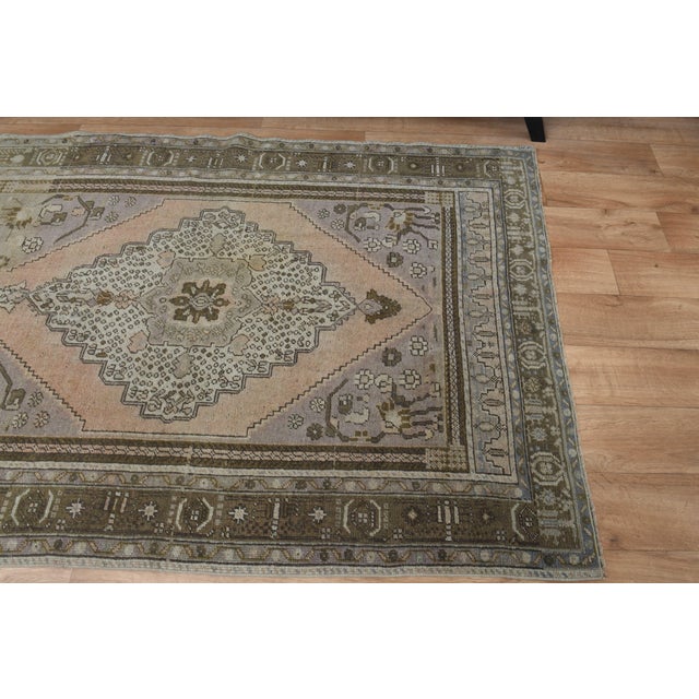 1970s Vintage Turkish Handmade Wool Cotton Soft Terracotta Runner Rug For Sale - Image 10 of 11