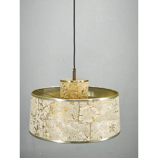 Cork and Brass Pendant by Sven Aage Holm Sørensen, Denmark, 1960s For Sale - Image 12 of 13