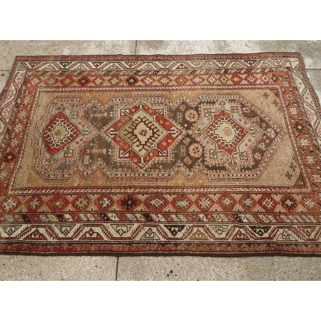 Galerie Shabab Collection Early 20th Century Persian Afshar Accent Rug For Sale - Image 4 of 6