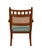 Wood Vintage Armchair with Rattan Back For Sale - Image 7 of 10