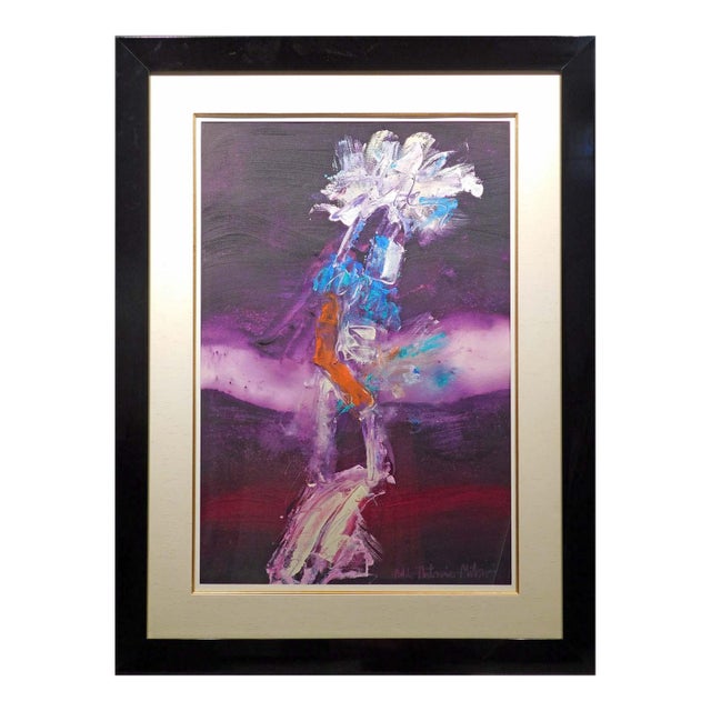 Pablo Antonio Milan Dancing Kachina Acrylic Paper Original Painting Make Offer For Sale