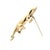 Mid 20th Century Mid 20th Century 14k Yellow Gold Hollow Lizard Vintage Pin Brooch For Sale - Image 5 of 9