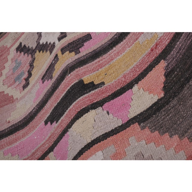 Vintage Striped Turkish Kilim Runner - Hallway Kilim 2'6'' X 24'5'' For Sale In New York - Image 6 of 12