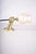 Cream Bronze Fist Wall Sconce with Amber Glass Shade in the style of Maison Jansen, 1950s For Sale - Image 8 of 9