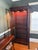 Traditional Vintage Lighted Mahogany Curio Cabinet, Attributed to Hickory Chair For Sale - Image 3 of 11