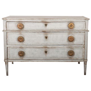 French Painted Oak Commode For Sale