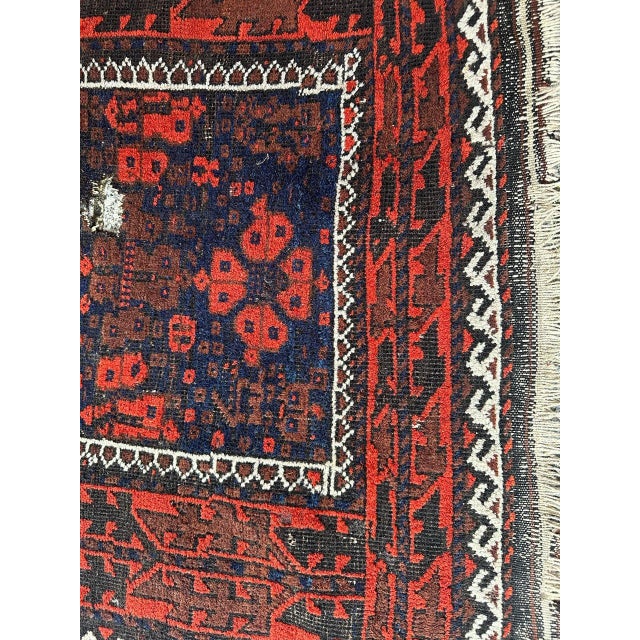Antique Turkmen Baluch Rug, 1890s For Sale - Image 4 of 18