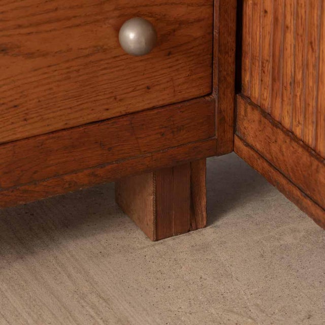 1940s French Carved Wood Corner Cabinet by Charles Dudouyt, Attributed For Sale - Image 13 of 15