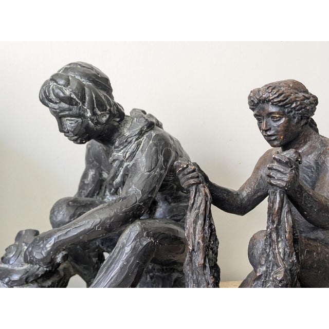Classical Roman Pair of Renoir's Famed "Fire" and Water" Figures; Vintage Copies, by Austin Productions For Sale - Image 3 of 12
