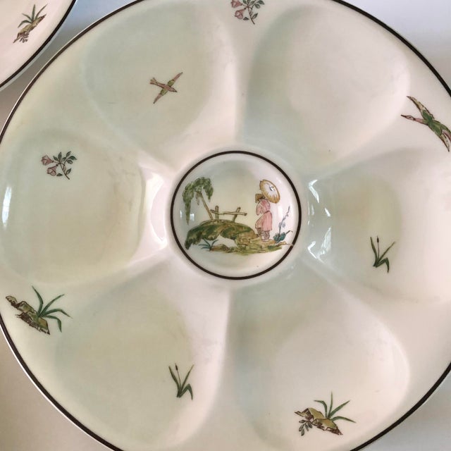 French Vintage Theodore Haviland Limoges Porcelain Oyster Plates- Set of 4 For Sale - Image 3 of 9