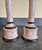 Neoclassical Vintage Italian Faux Stone Painted Candlesticks For Sale - Image 3 of 6