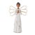 2020s Modern Angel Figurines withGold Metal Wings (Set of 6) For Sale - Image 5 of 7