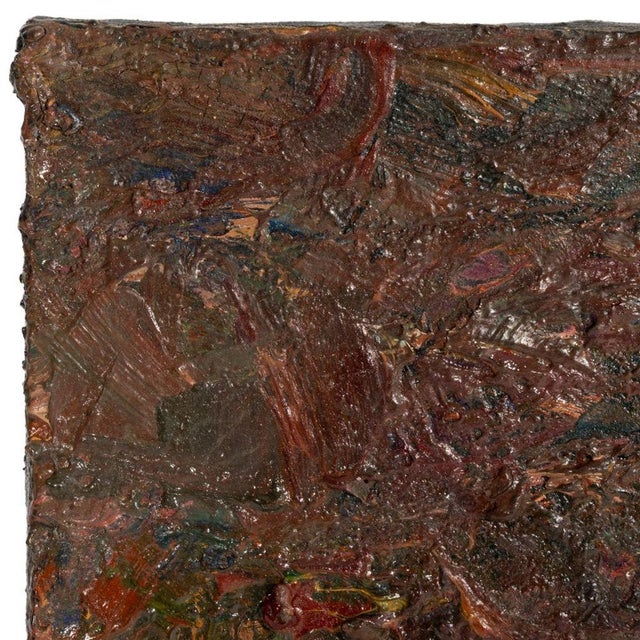 Contemporary Andy Miller Abstract Composition Oil on Canvas For Sale - Image 3 of 7