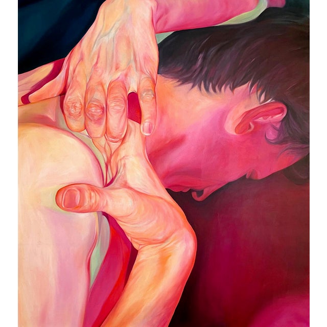 Melanie Lefebvre, Flamingo, Oil on Canvas, in Exhibition Piece conditions. Designed from 2000