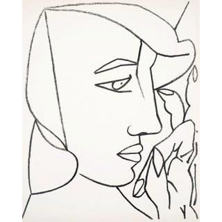 Francoise Gilot Lithograph 10 Woman From Profile 1951 For Sale