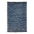Contemporary Handmade Oceanic Blue Wave Kilim Wool Area Rug Luxury Flat-Weave For Sale