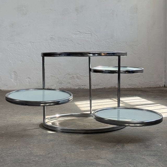 Vintage Chrome and Glass Coffee Table by Milo Baughman, 1990 For Sale - Image 11 of 12