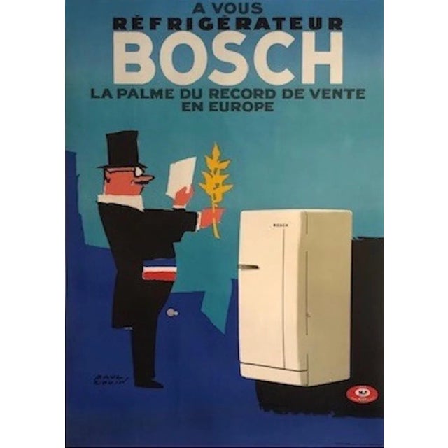 1960s Original French Poster, Bosch La Palme Du Record For Sale - Image 4 of 4