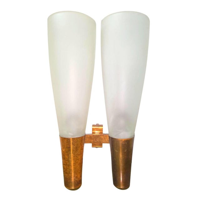 Mid-Century Modern Pair of Wall Lamps 1537 for Fontana Arte, 1935 For Sale - Image 3 of 7