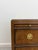 Late 20th Century Pair of Drexel Heritage Burlwood Nightstands With Brass Ring Hardware For Sale - Image 9 of 16