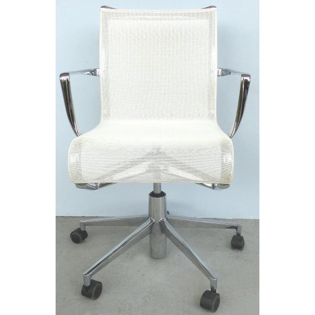 Rolling Frame Swivel Chair with Armrests by Alberto Meda for Alias, Italy For Sale - Image 11 of 11